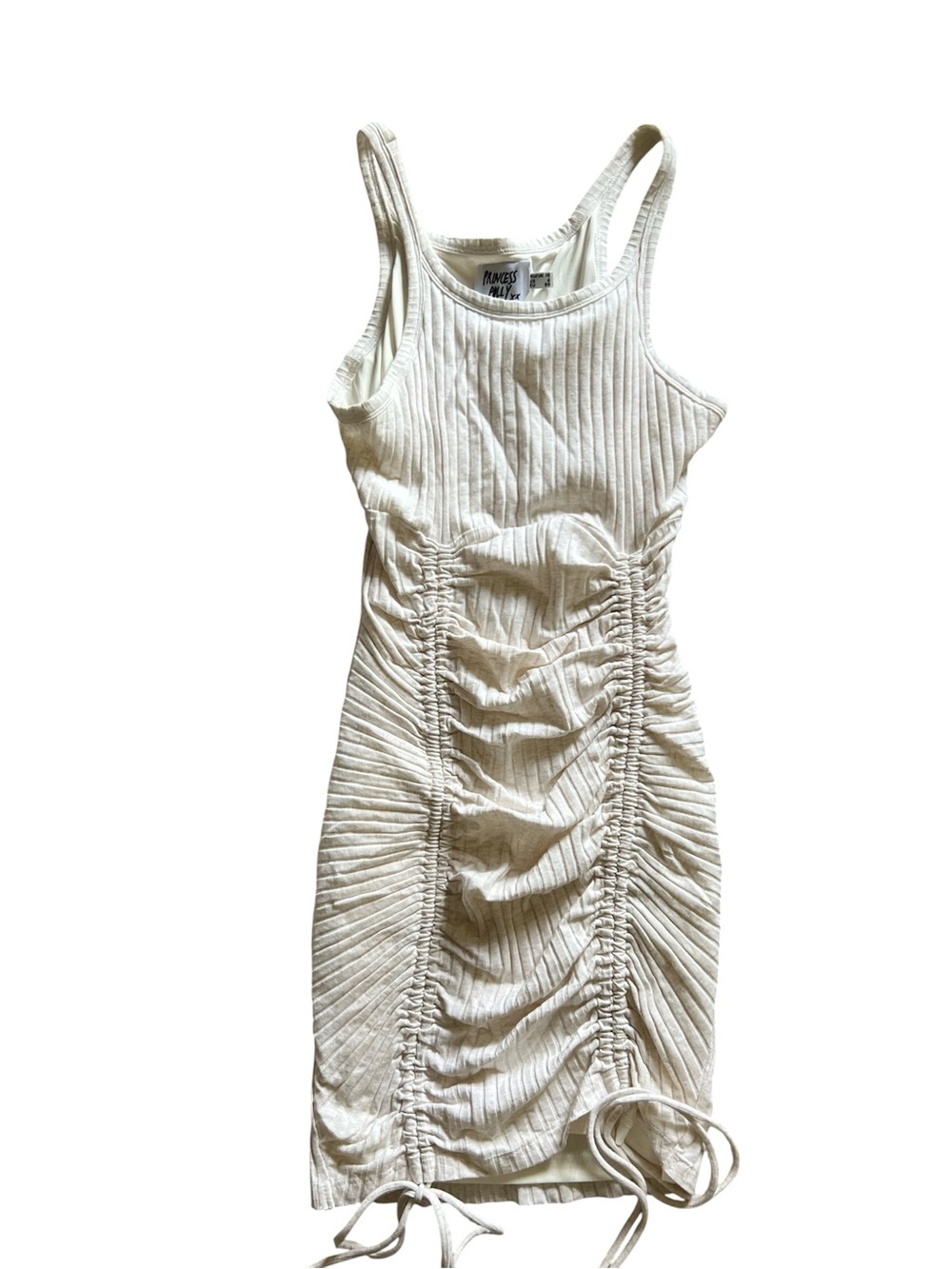 Princess Polly Cream Ashlea Mini Dress | Size 6